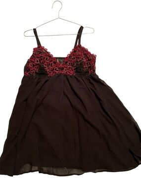 Torrid curve black sheer embroidered Lace lingerie 2x NWOT